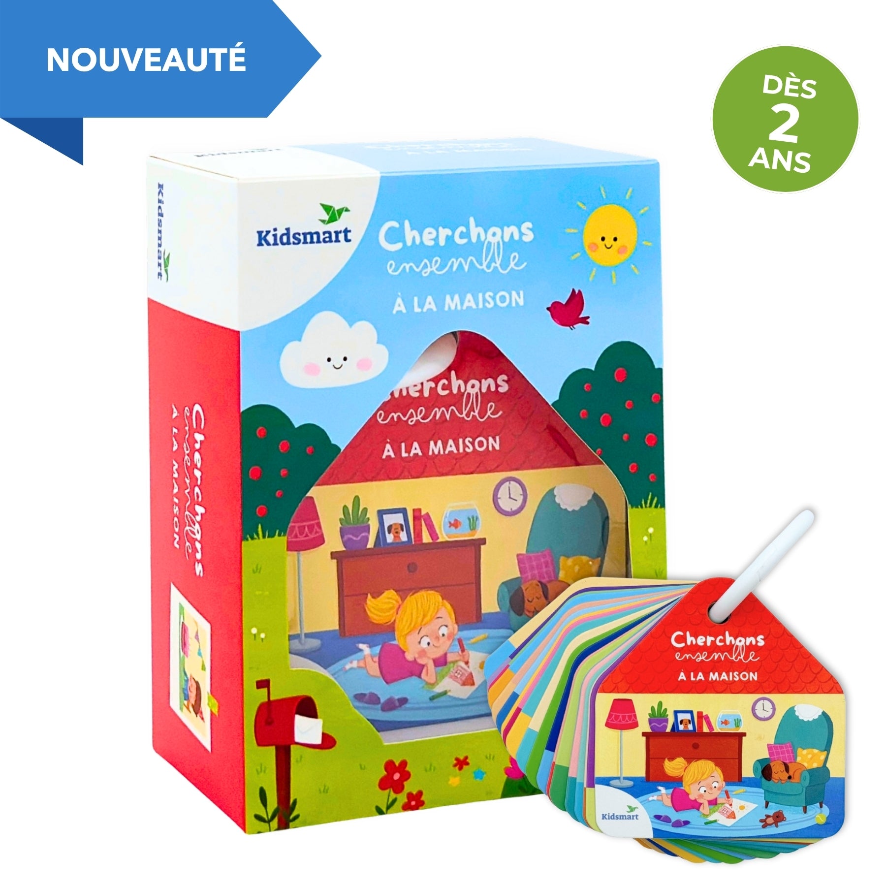 Boite + cartes cherchons ensemble a la maison