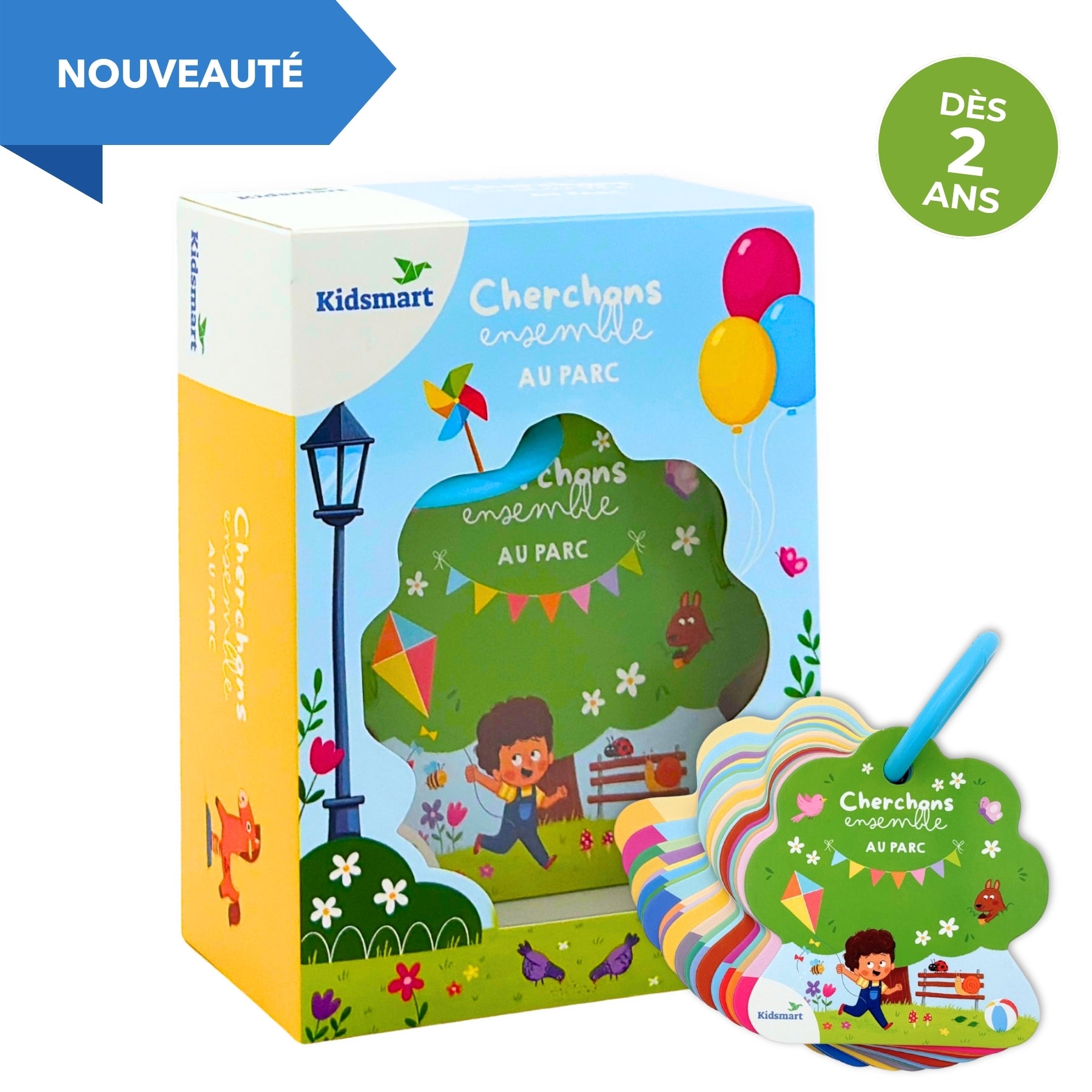 Boite + cartes cherchons ensemble au parc