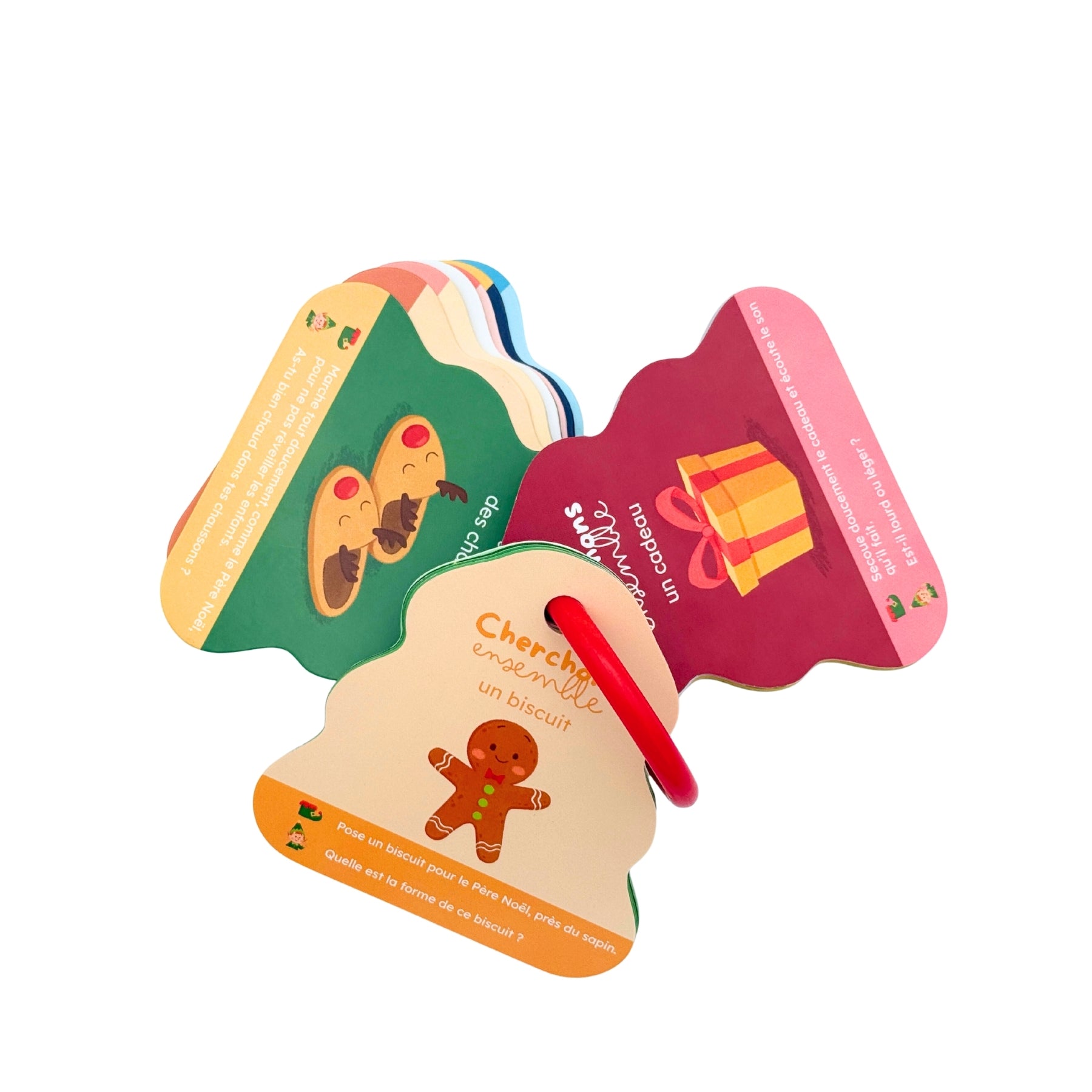 Exemple de cartes du jeu Cherchons ensemble edition Noel
