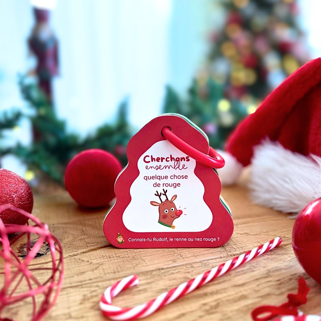 carte cherchons ensemble quelque chose de rouge