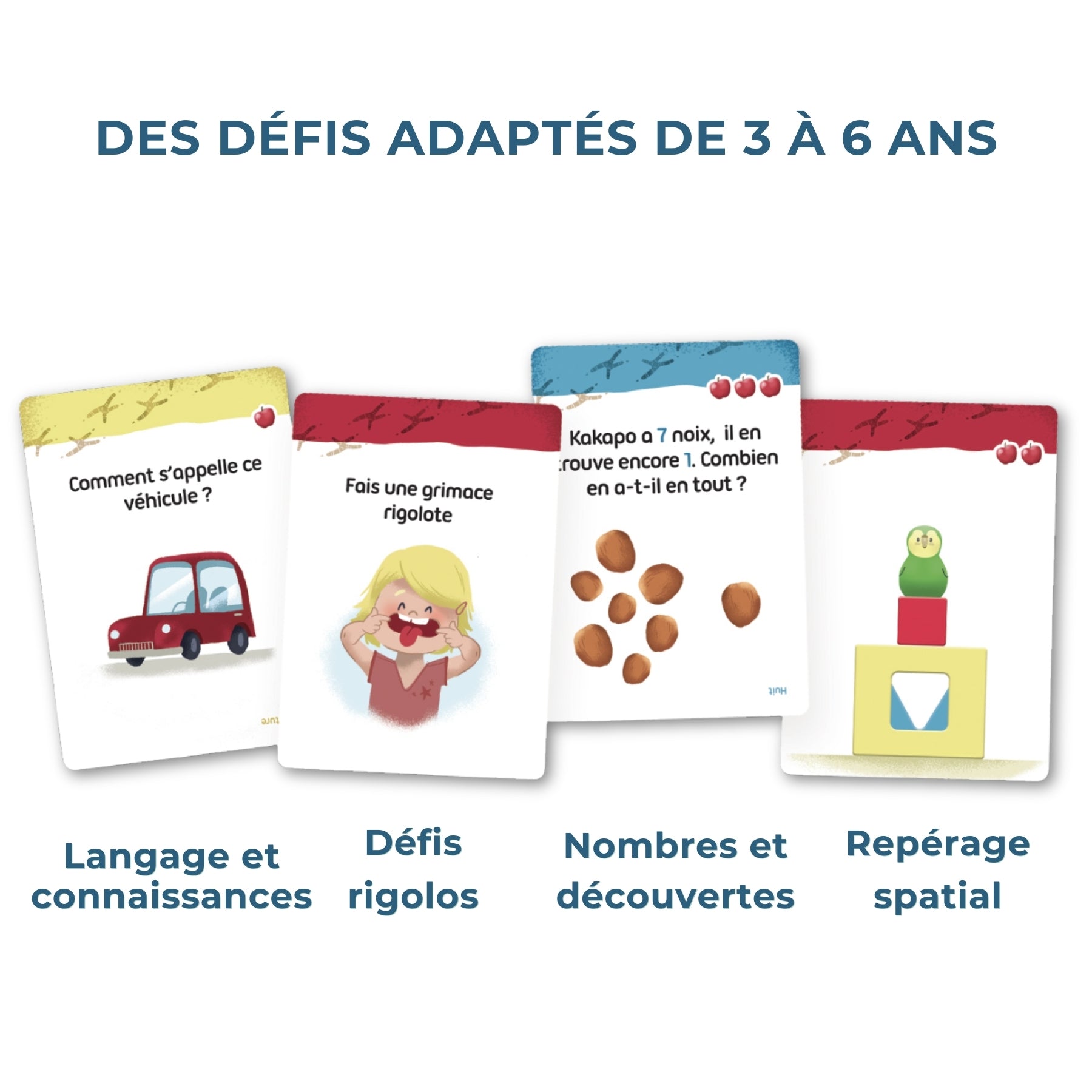 Des défis adaptés de 3 à 6 ans
