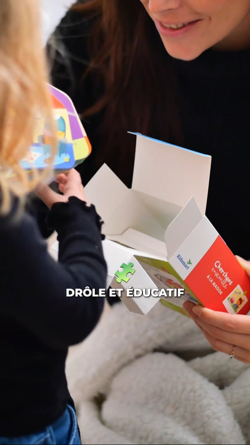 Vidéo d une maman et sa fille qui jouent à cherchons ensemble